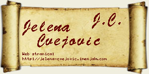 Jelena Cvejović vizit kartica